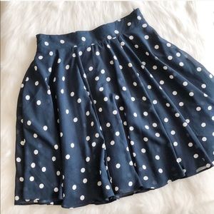 NWT [maison jules] polka dot skirt